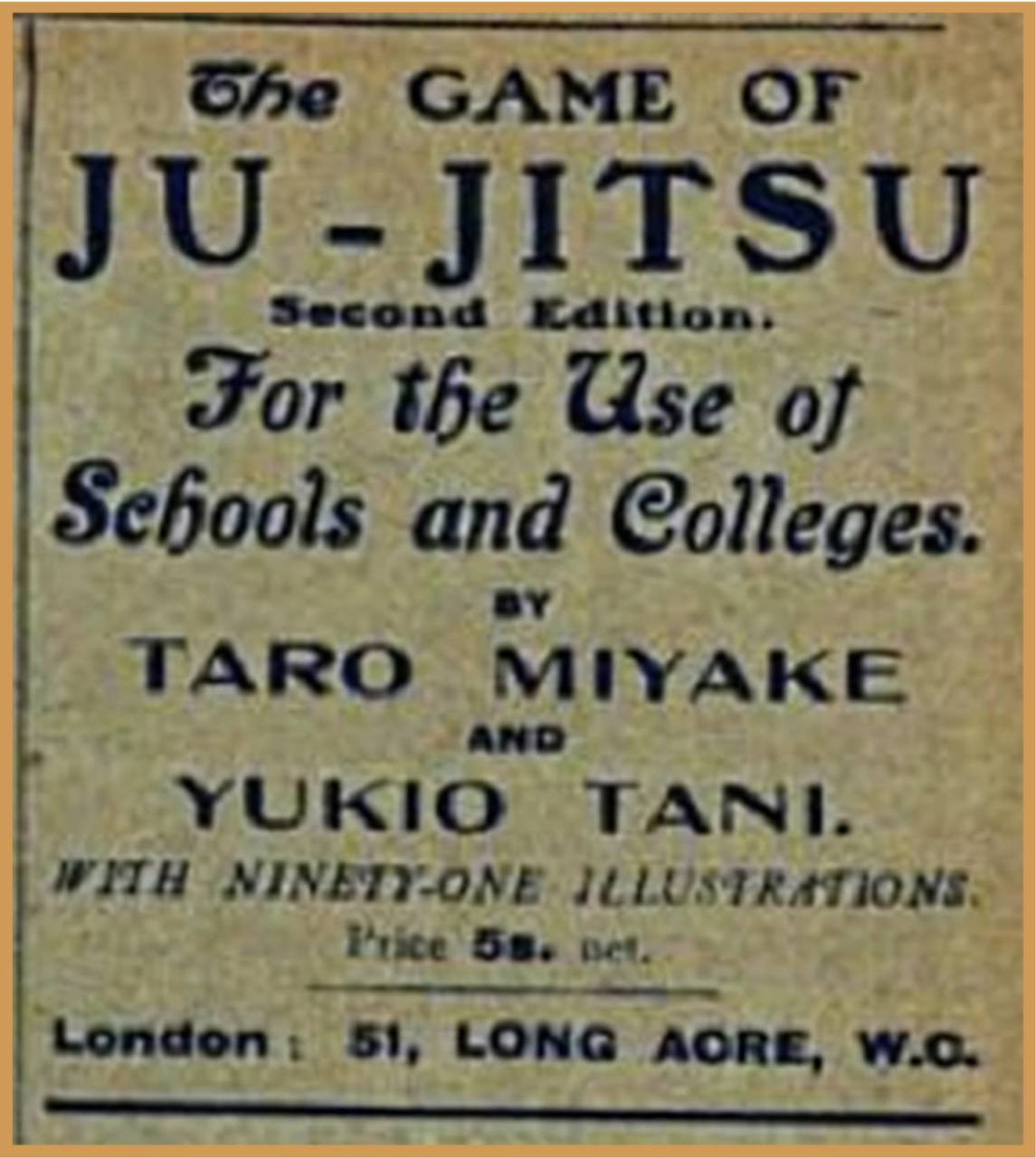 Game of Ju Jitsu written in 1906