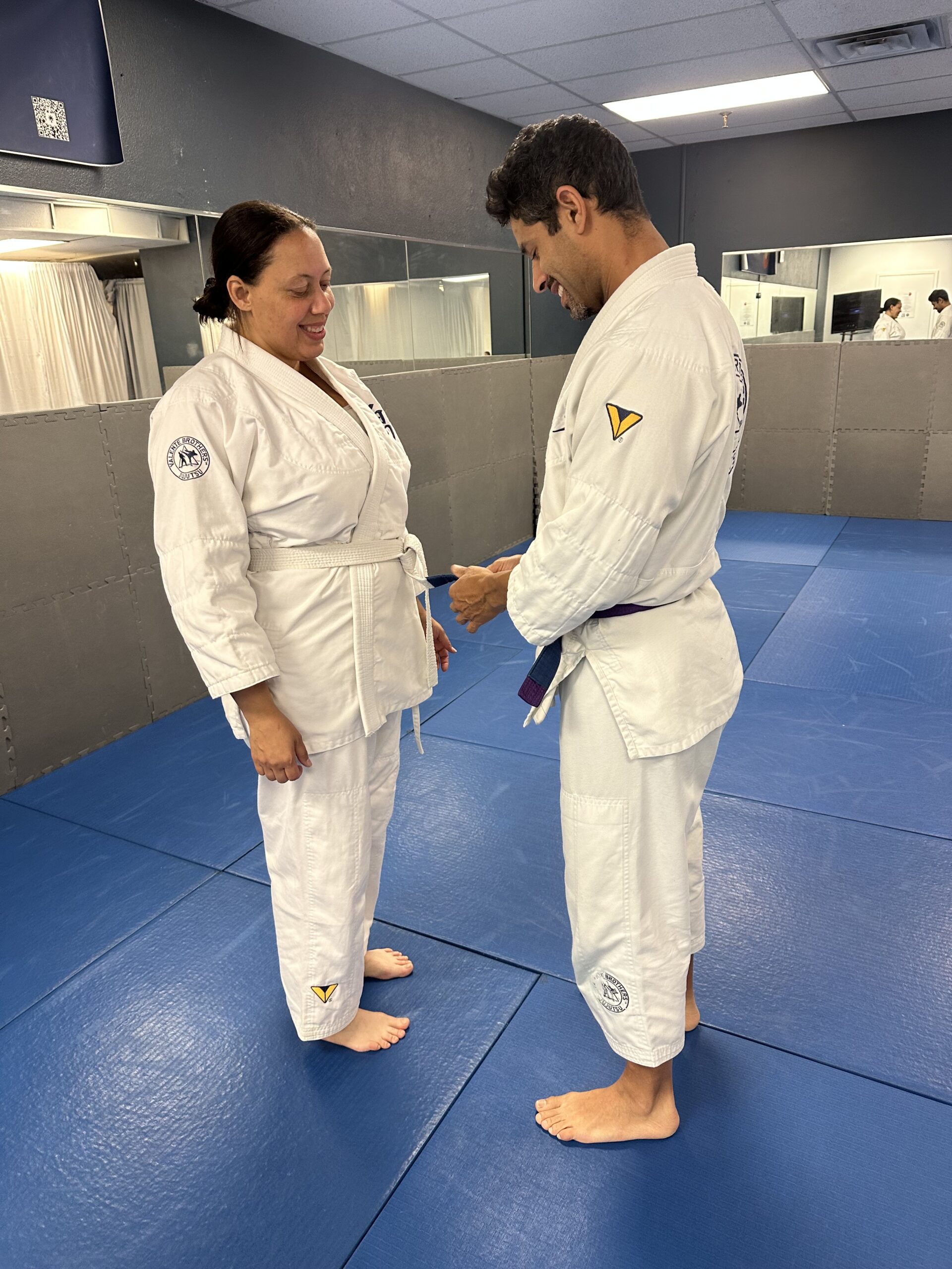 Tai getting her first stripe